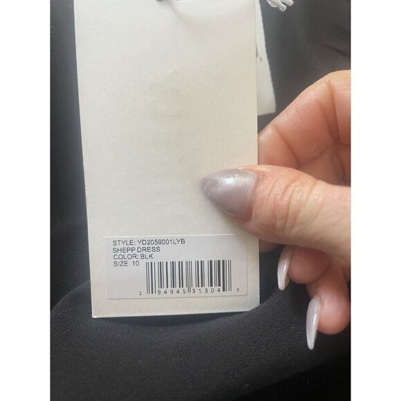 $298 NWT Likely Women's Black Solid Shepp Midi Sheath Dress Size 10 - Picture 10 of 11